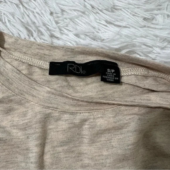 RDI Tan Ribbed Sheath Maxi Dress Casual - Picture 4 of 5